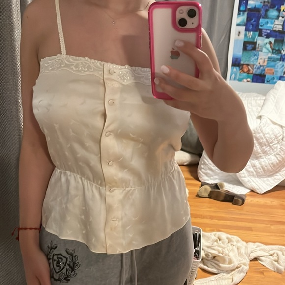 vintage dior silk tank top - Picture 7 of 8